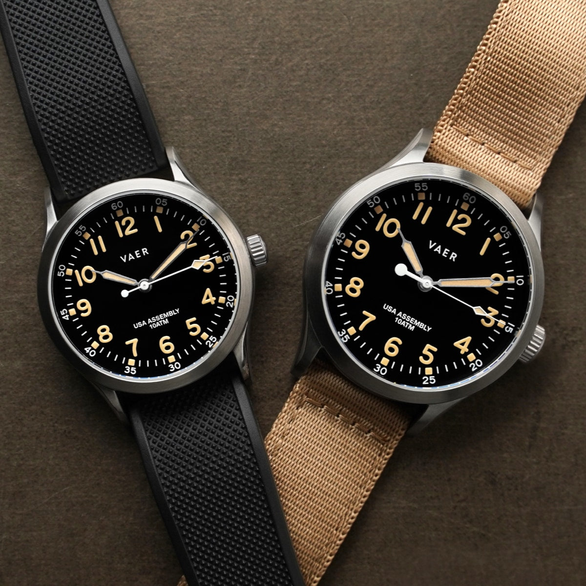 VAER C5 Korean Field Watch - 40mm USA Solar