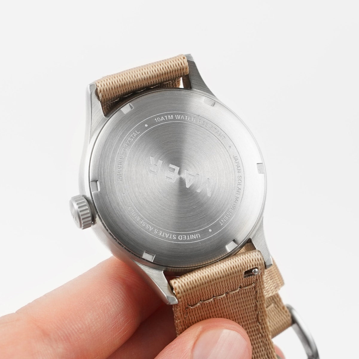 VAER C5 Design Navy Field Watch - 40mm USA Solar