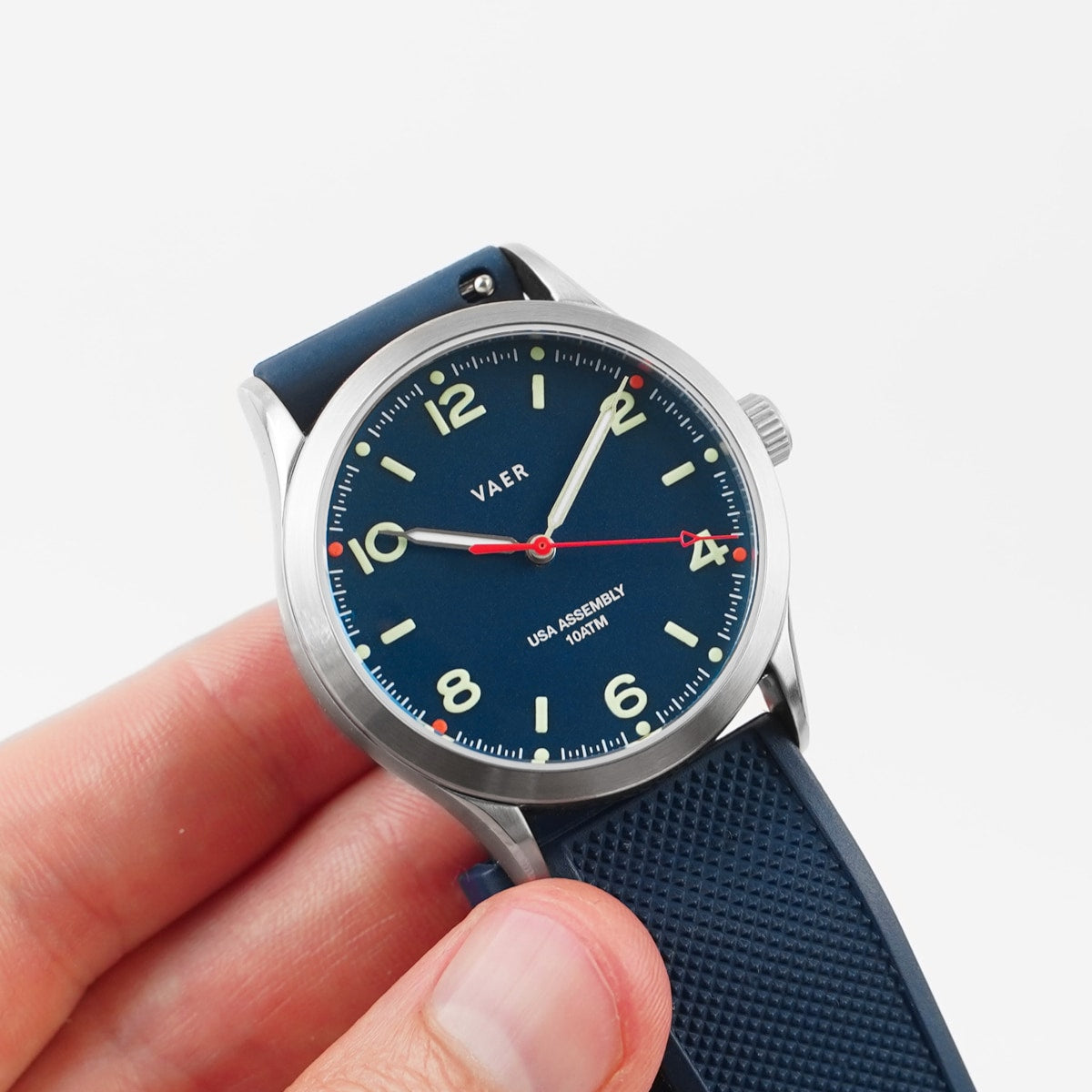 VAER C3 Design Navy Field Watch - 36mm USA Solar