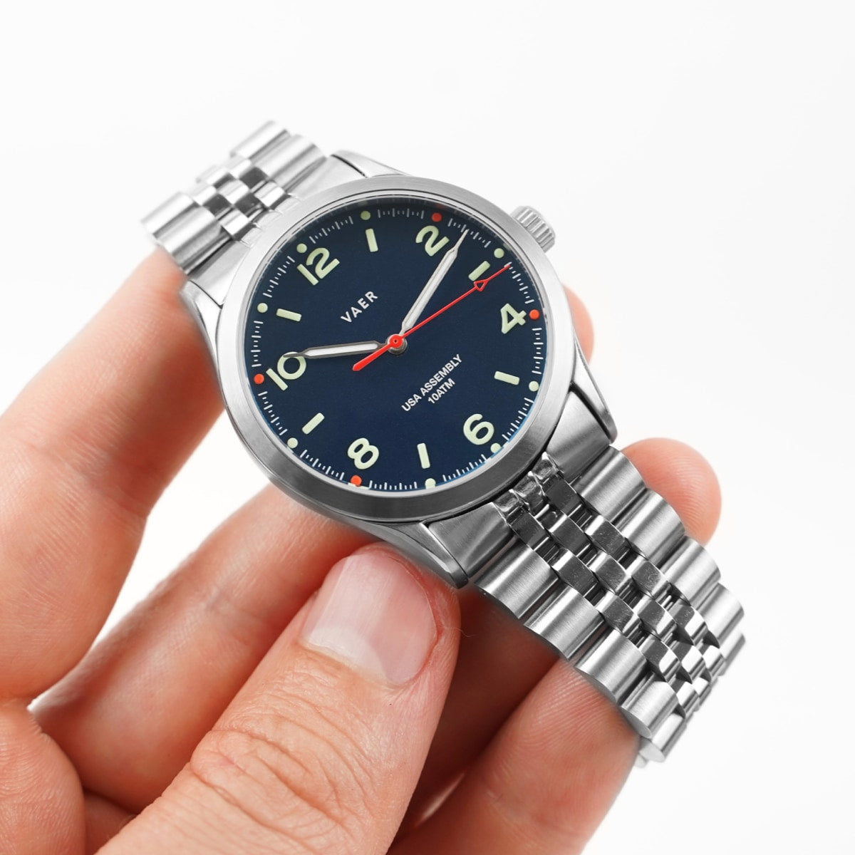 VAER C3 Design Navy Field Watch - 36mm USA Solar