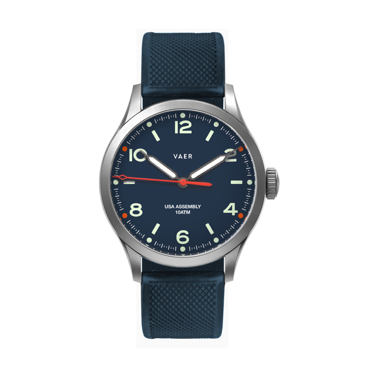 VAER C5 Design Navy Field Watch - 40mm USA Solar