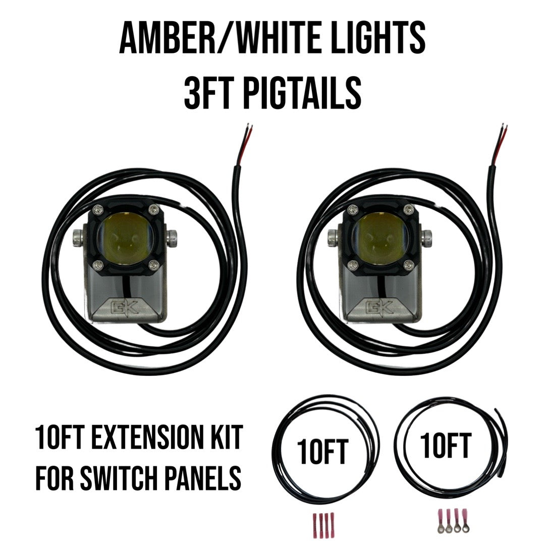 Gatekeeper GK "Easy Switch" 3 Function LED Amber/White Pod Lights