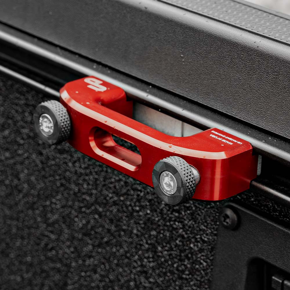 Charvonia Design speed knobs for rail tie-downs for universal fit