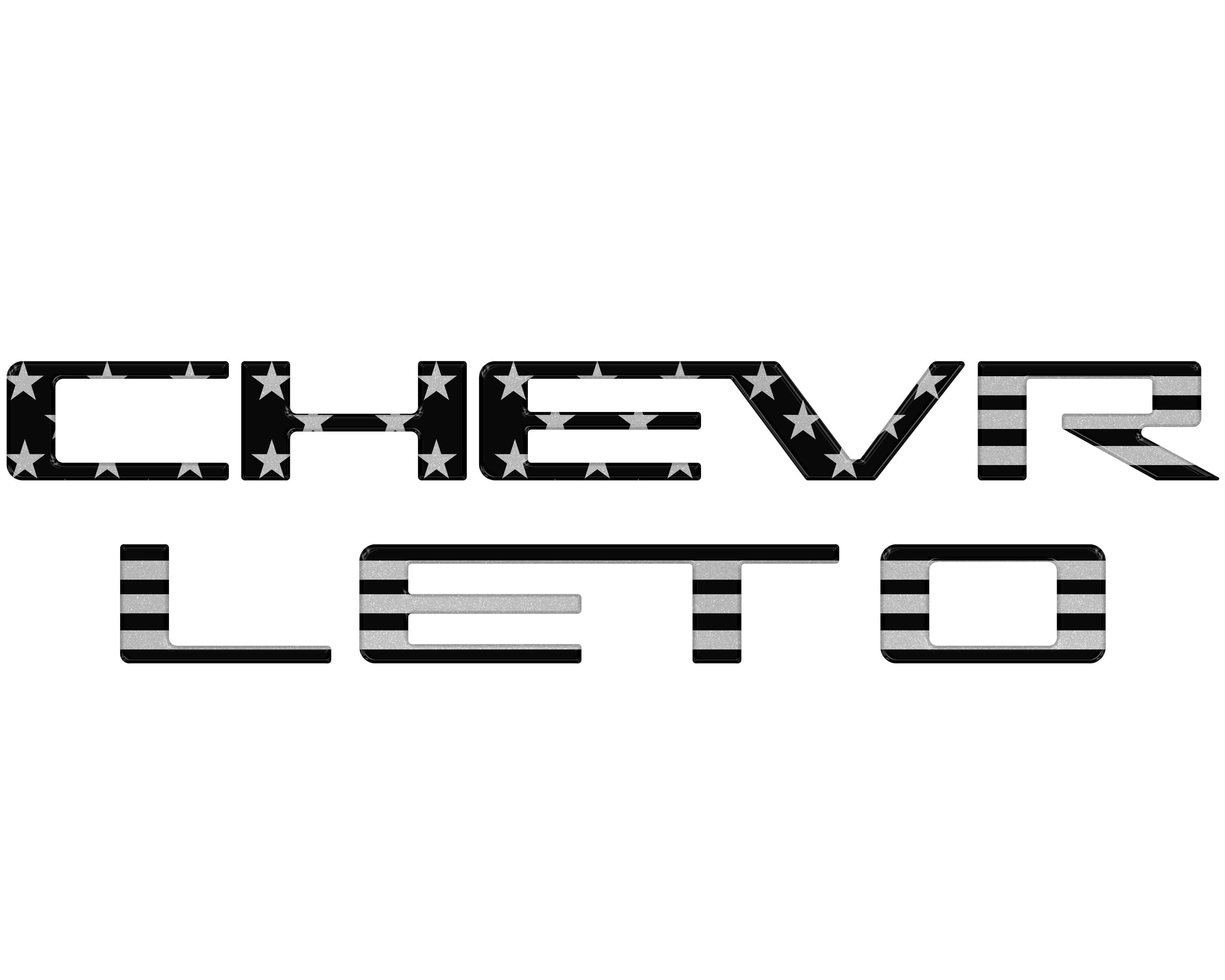 Tailgate Letter Inserts Fits 2023-2026 Chevrolet Colorado