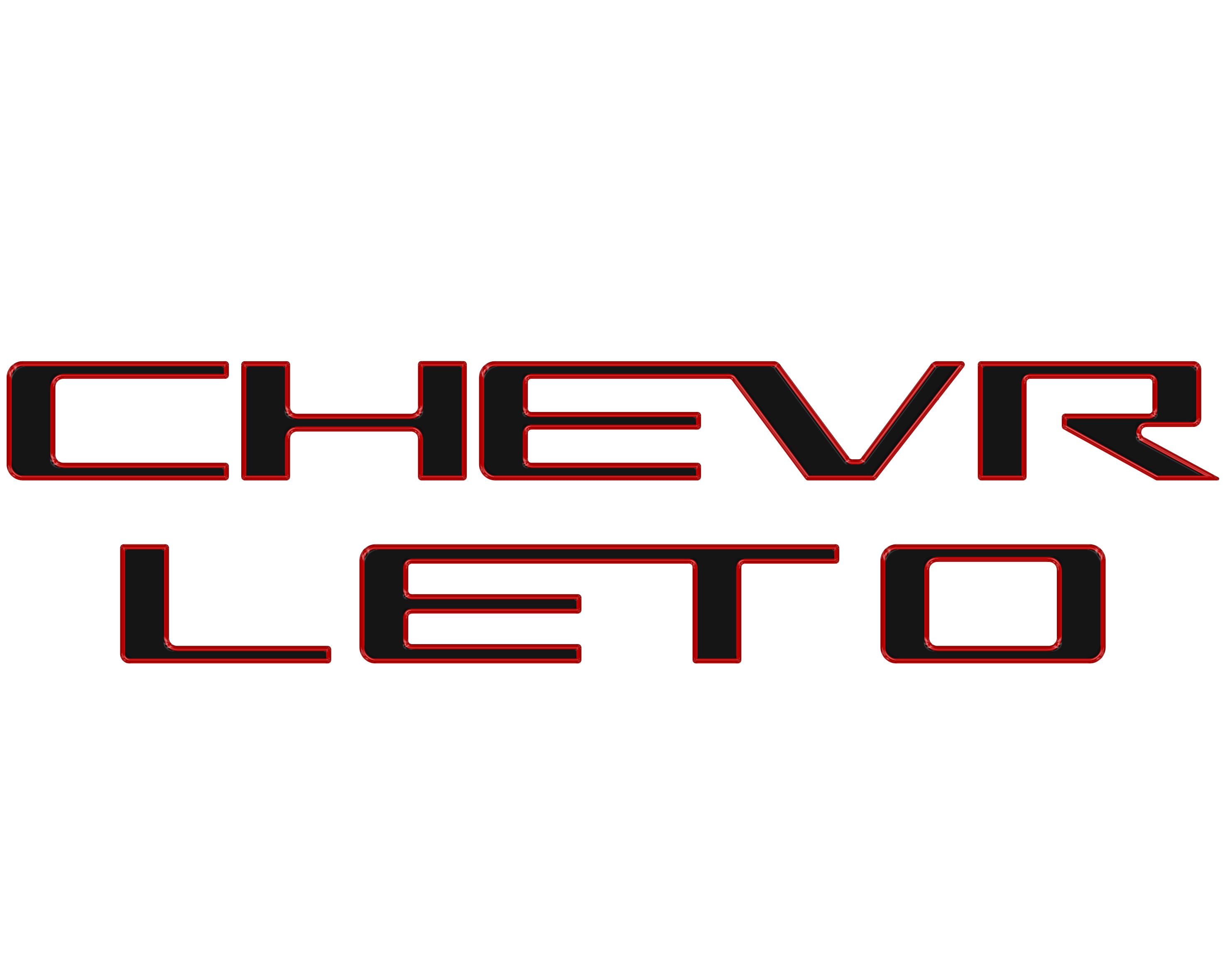 Tailgate Letter Inserts Fits 2023-2026 Chevrolet Colorado