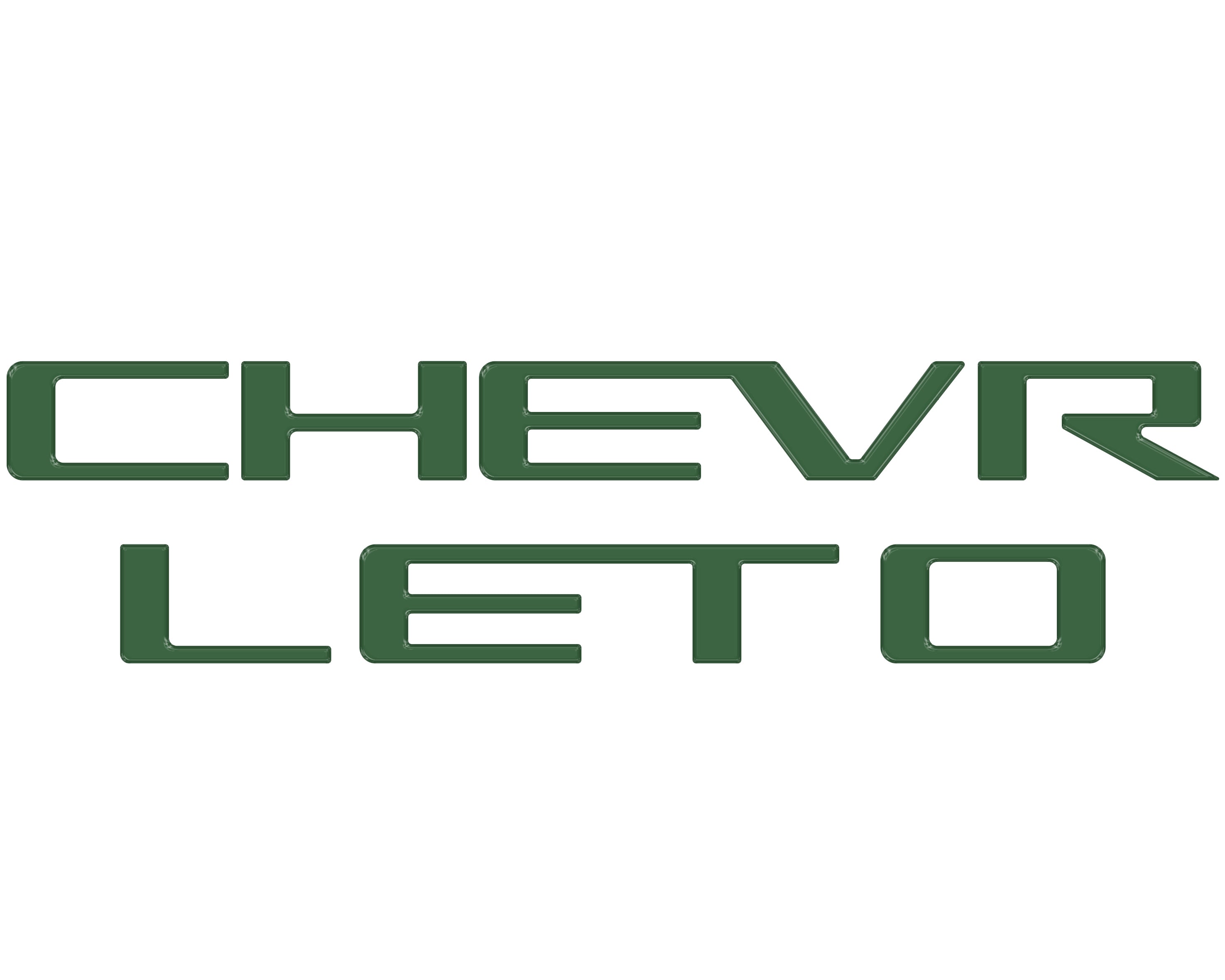 Tailgate Letter Inserts Fits 2023-2026 Chevrolet Colorado