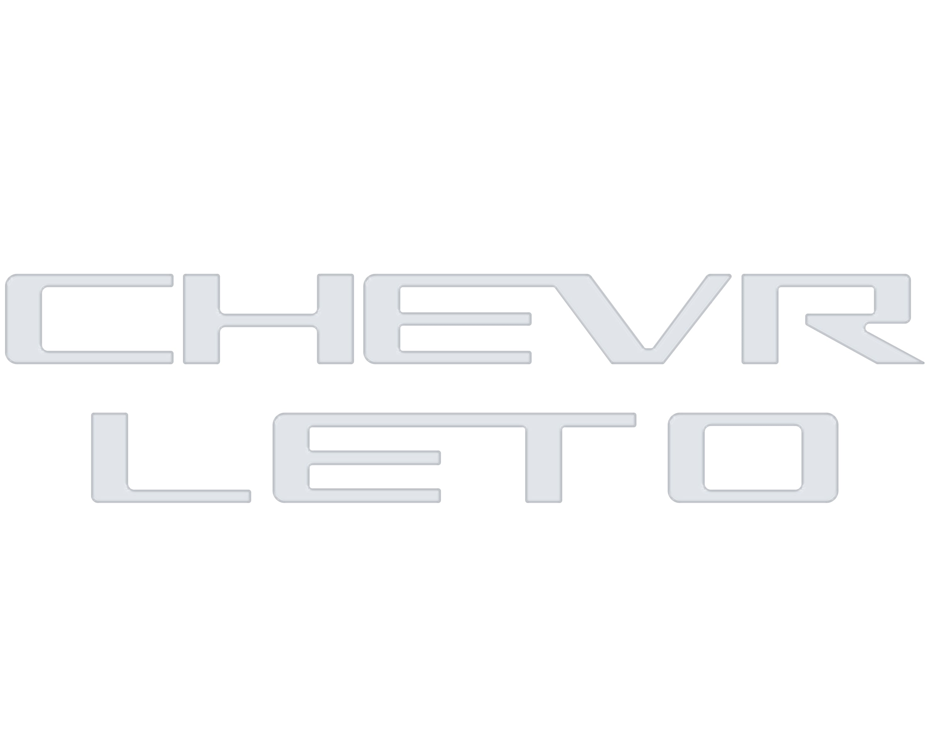 Tailgate Letter Inserts Fits 2023-2026 Chevrolet Colorado