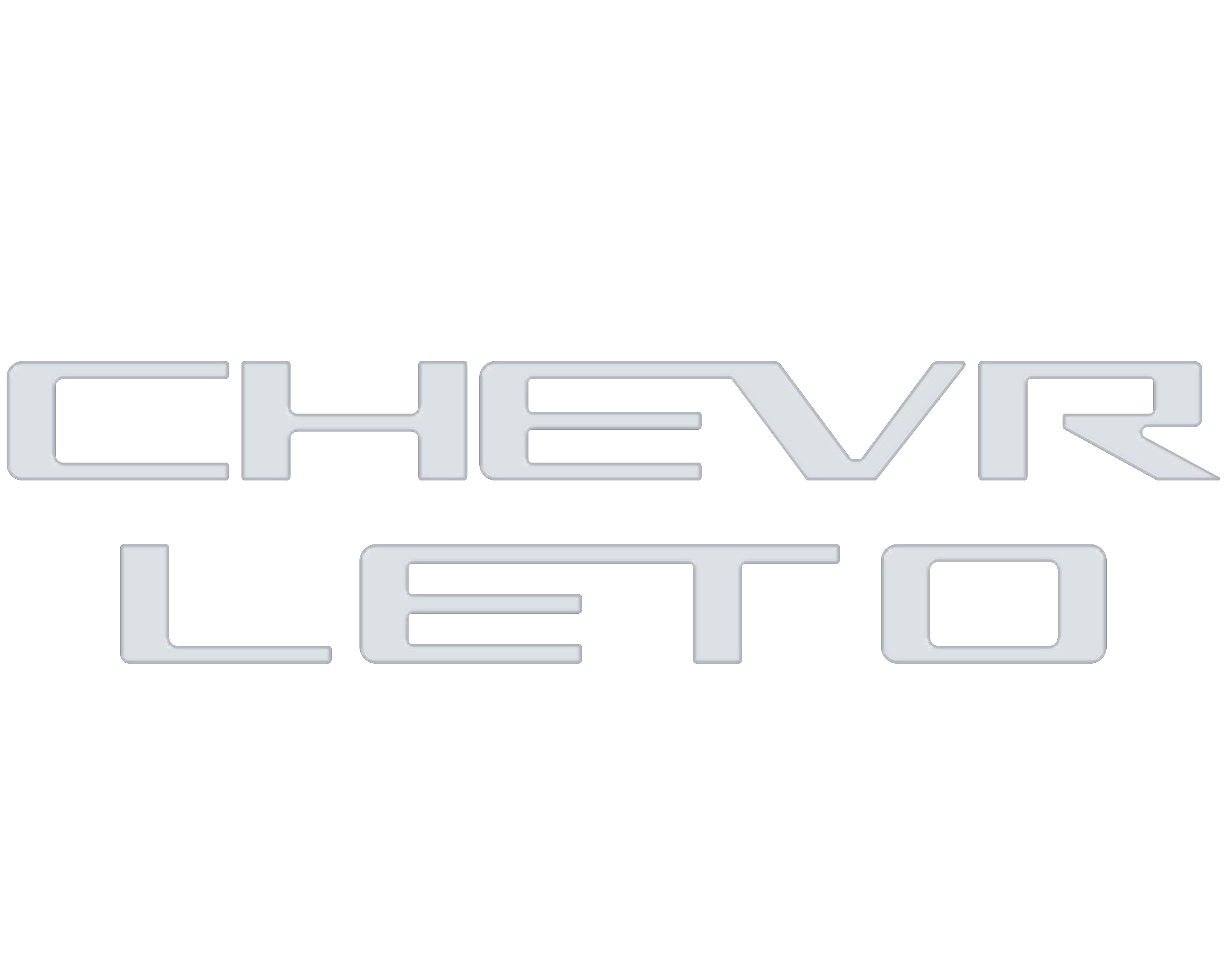 Tailgate Letter Inserts Fits 2023-2026 Chevrolet Colorado