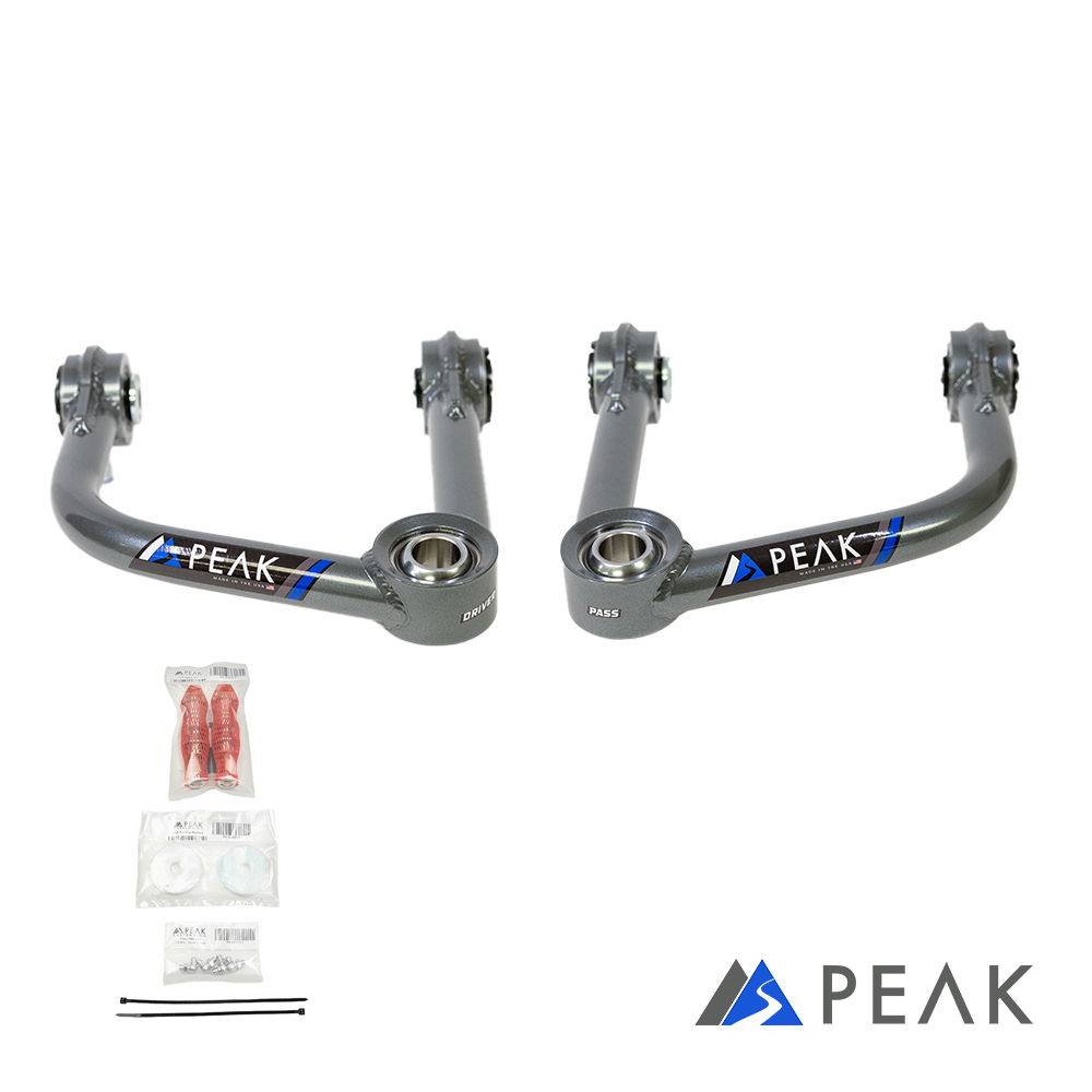 Peak Suspension Tubular Upper Control Arms – 2023+ Colorado ZR2/Canyon AT4X (Trail Boss/AT4) for 2023+ Chevy Colorado / GMC Canyon