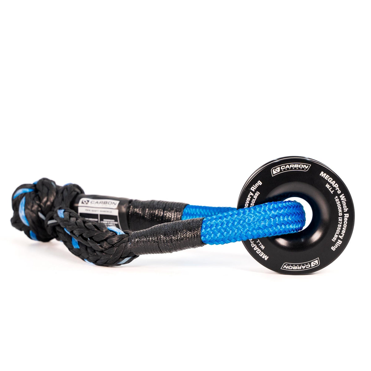 Carbon Offroad recovery ring and soft shackle combo for universal fit