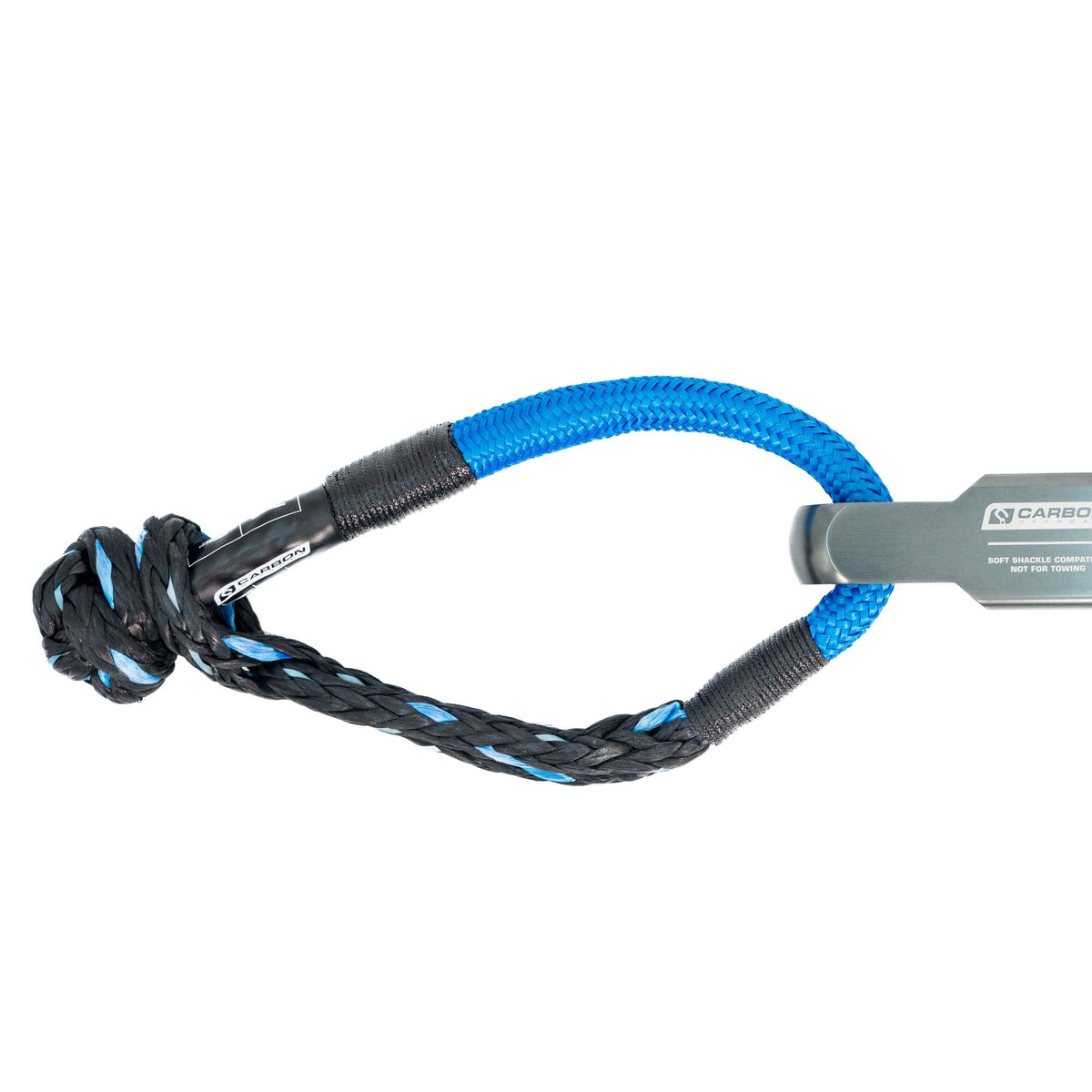 Carbon Offroad recovery hitch and soft shackle combo for 2 inch receivers