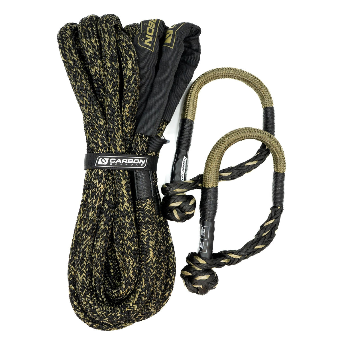 Carbon Offroad TAC 4x4 kinetic rope and soft shackle combo for universal fit