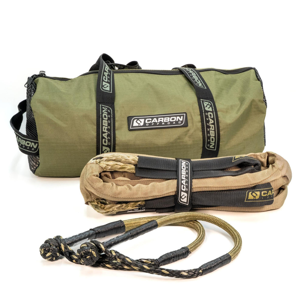 Carbon Offroad TAC small vehicle rope and soft shackle combo for universal fit