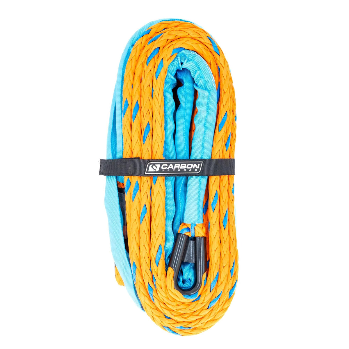 Carbon Offroad high-vis large vehicle winch extension rope for universal fit