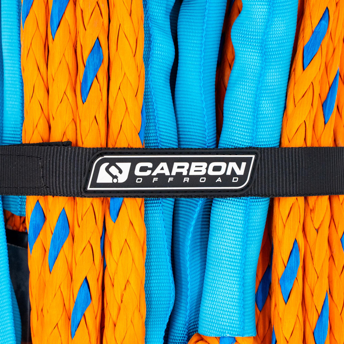 Carbon Offroad high-vis large vehicle winch extension rope for universal fit