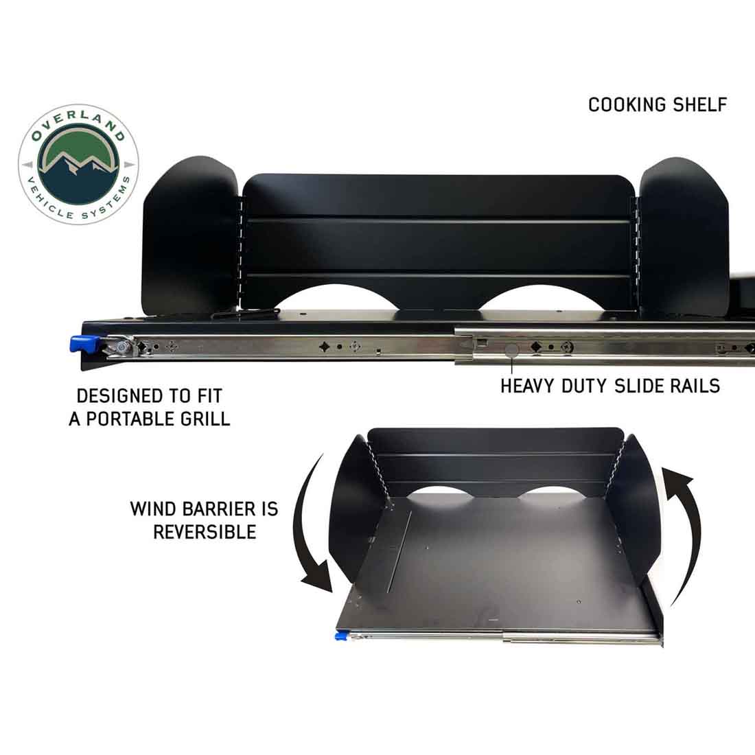 Overland Vehicle Systems camp cargo box kitchen with slide-out sink - view 2