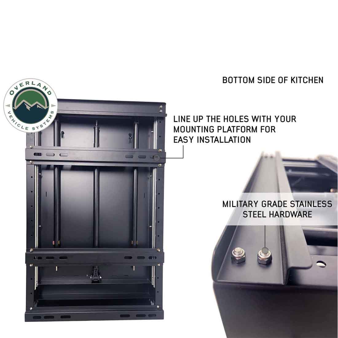 Overland Vehicle Systems camp cargo box kitchen with slide-out sink - view 10