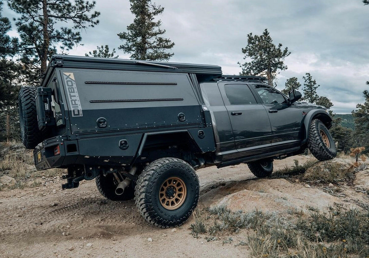 Dirtbox Overland Flatbed System Camper Box for Chevy, GMC and Ford trucks