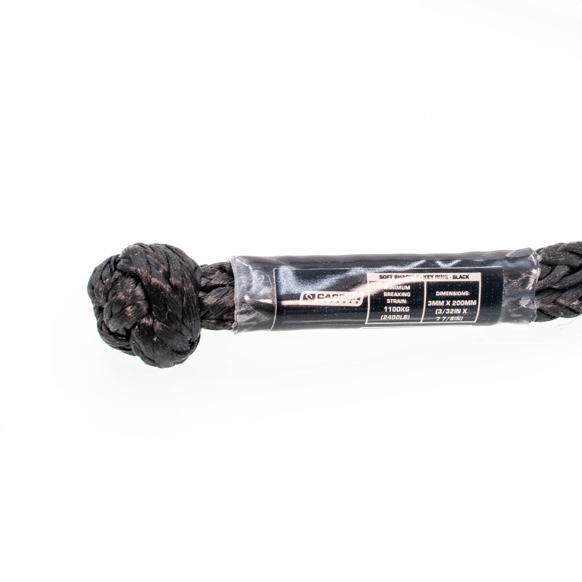 Carbon Offroad soft shackle keyring 1.1 ton for universal fit
