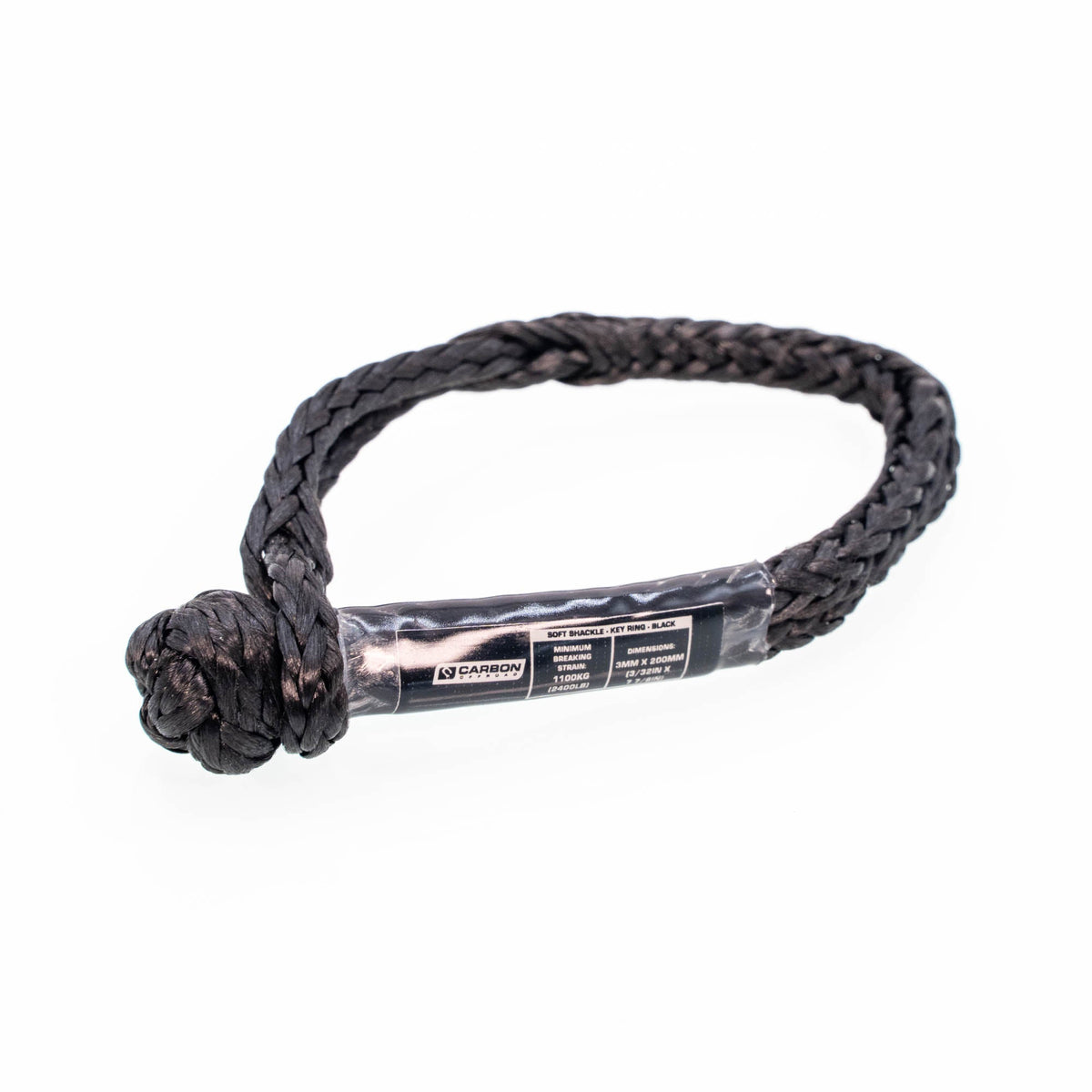 Carbon Offroad soft shackle keyring 1.1 ton for universal fit