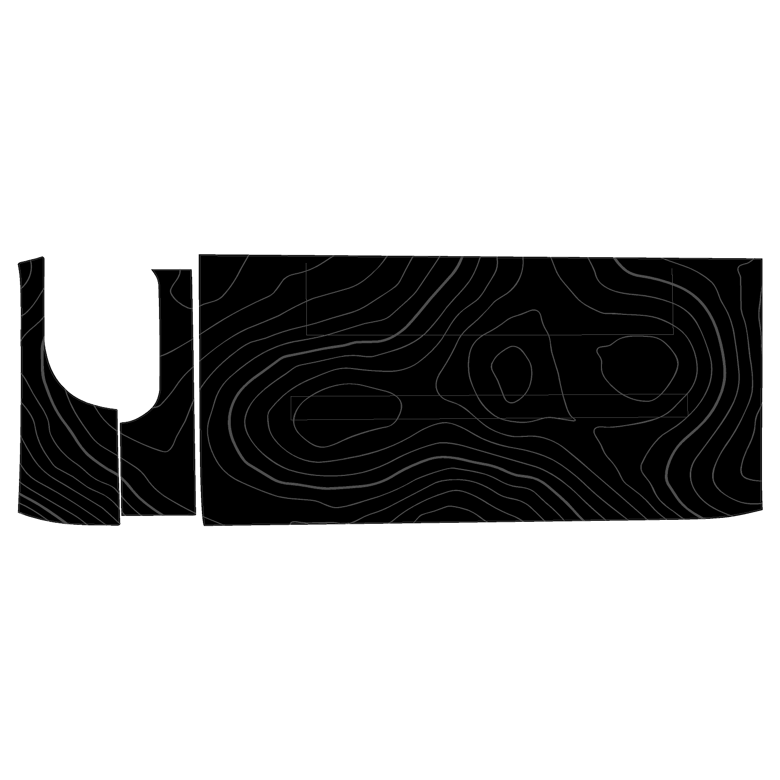 Topo 3 Piece Dash Kit (Printed Series) - 2021+ Bronco