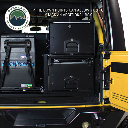 Overland Vehicle Systems cargo box with slide out drawer - view 5