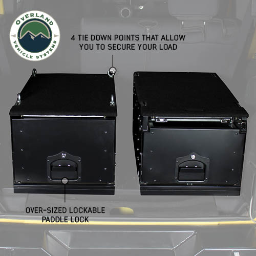 Overland Vehicle Systems cargo box with slide out drawer - view 6
