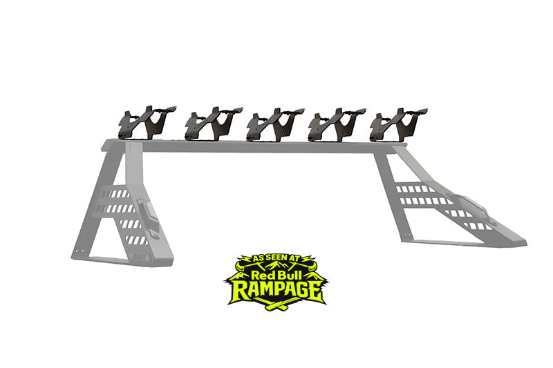 Big Days Chase Rack System Starter Build with five bike mounts on a pickup truck bed