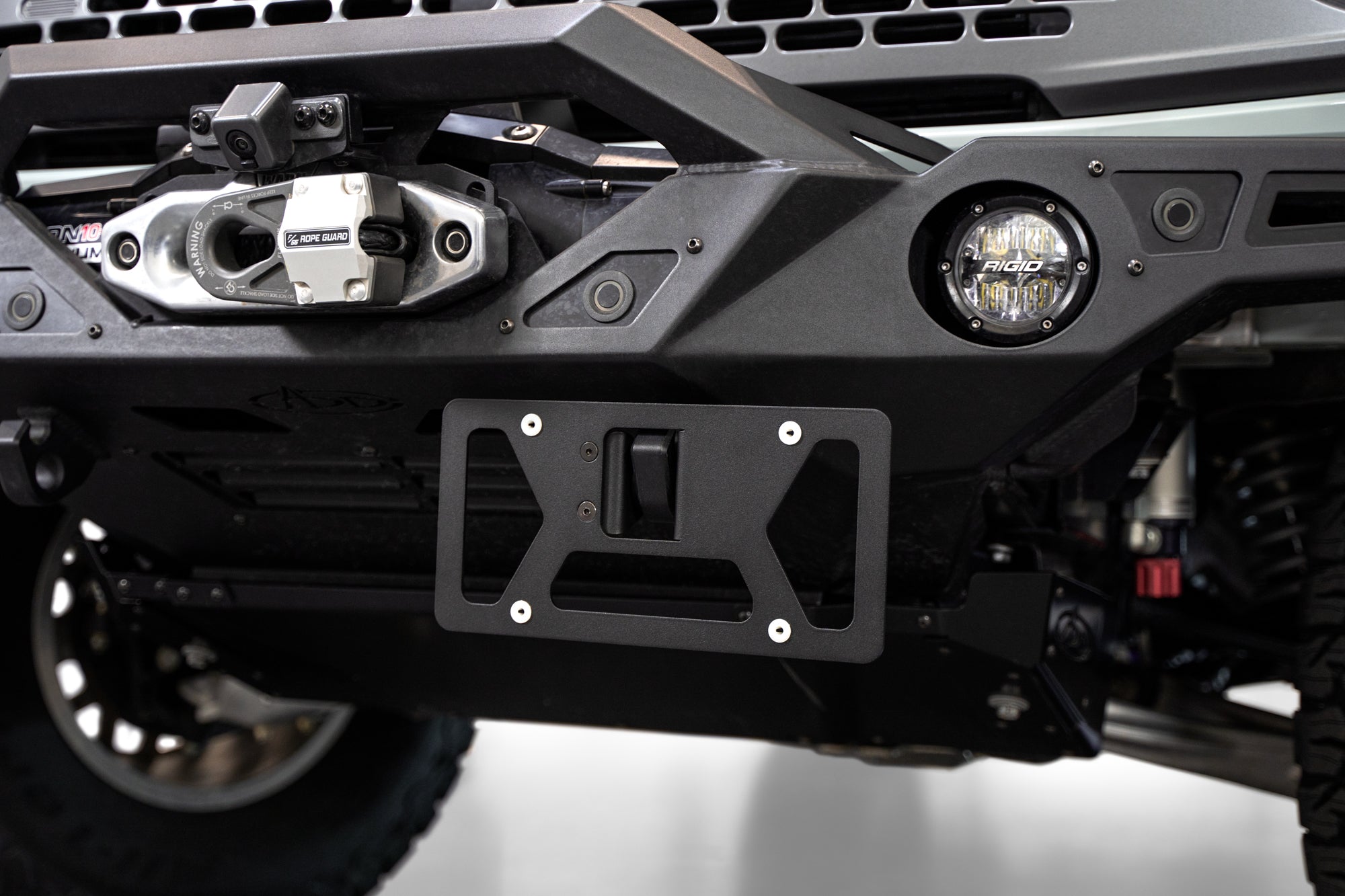 Clevis-Mounted-License-Plate-Bracket-Installed-1 - NVMOS