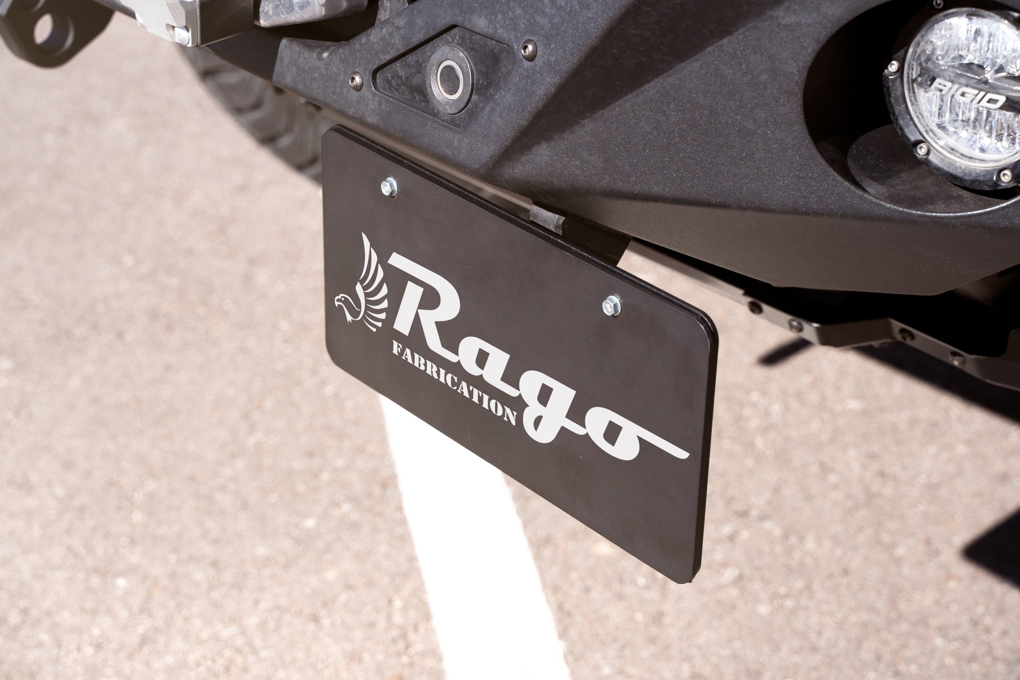 Clevis-Mounted-License-Plate-Bracket-Installed-outdoor-6 - NVMOS