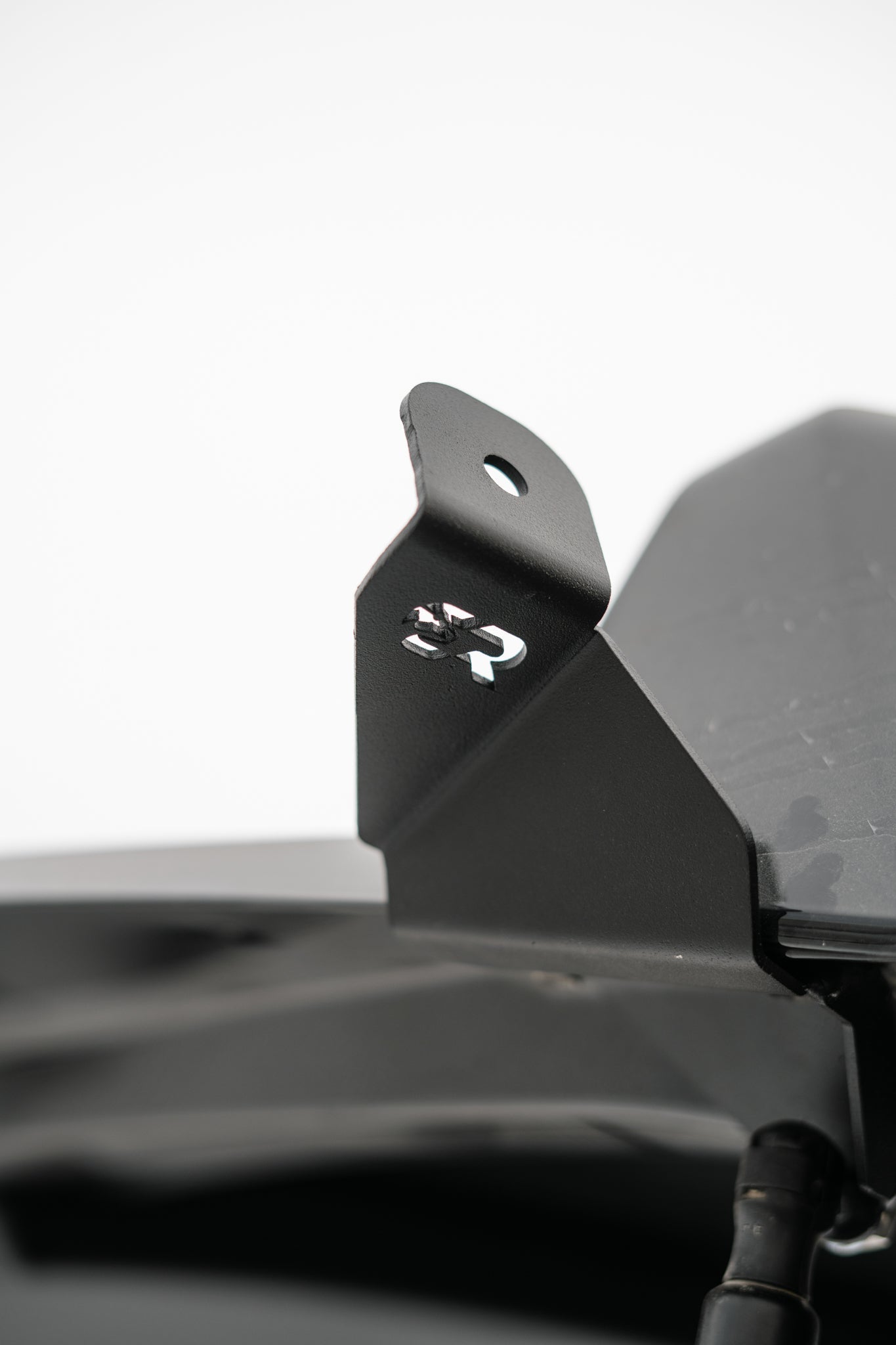 Close up of rear antenna mount on 2025 Toyota 4Runner vehicle accessory