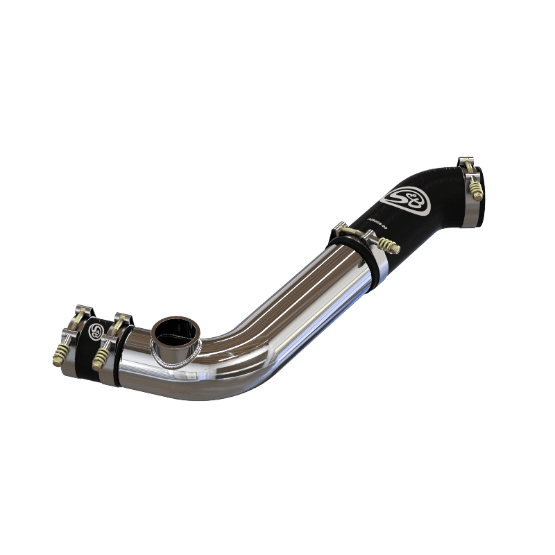 Cold Side Intercooler Pipe With Blowoff Valve Flange for Turbosmart Raceport for 2020-2024 Ford Explorer ST, Lincoln Aviator 3.0L