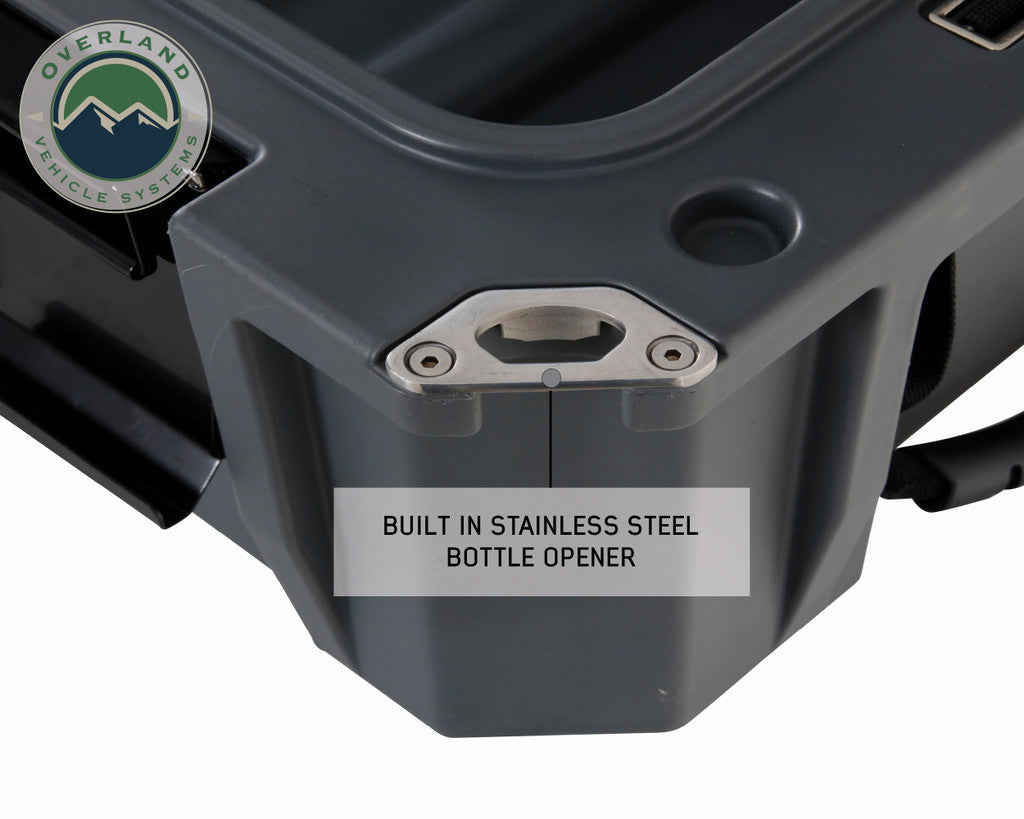 OVS D.B.S. Dark Grey Dry Box with Drain, and Bottle Opener
