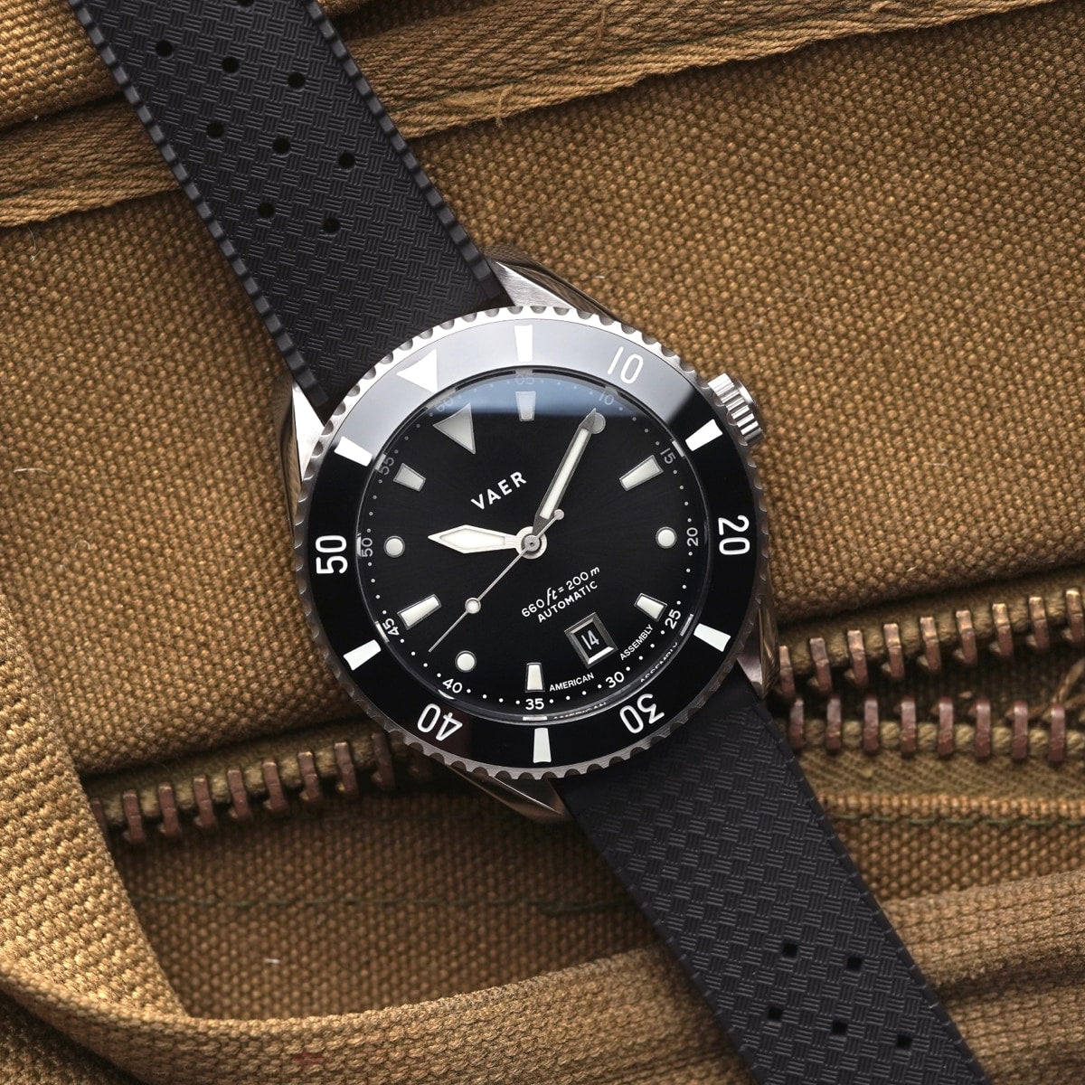 VAER D5 Watch - Meridian Black - USA Auto 39mm