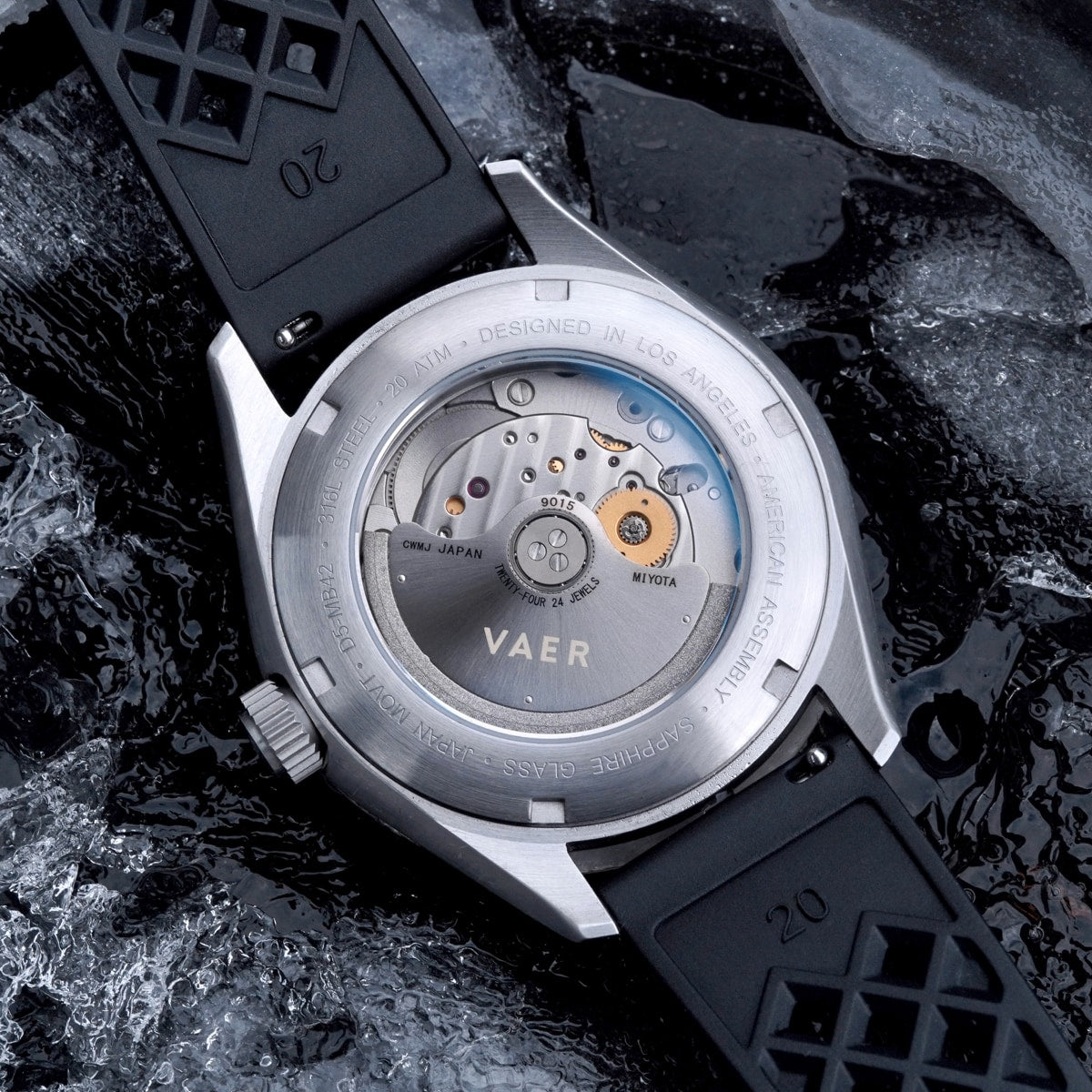 VAER D5 Watch - Meridian Black - USA Auto 39mm
