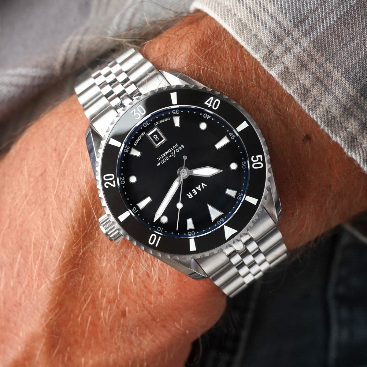 VAER D5 Watch - Meridian Black - USA Auto 39mm