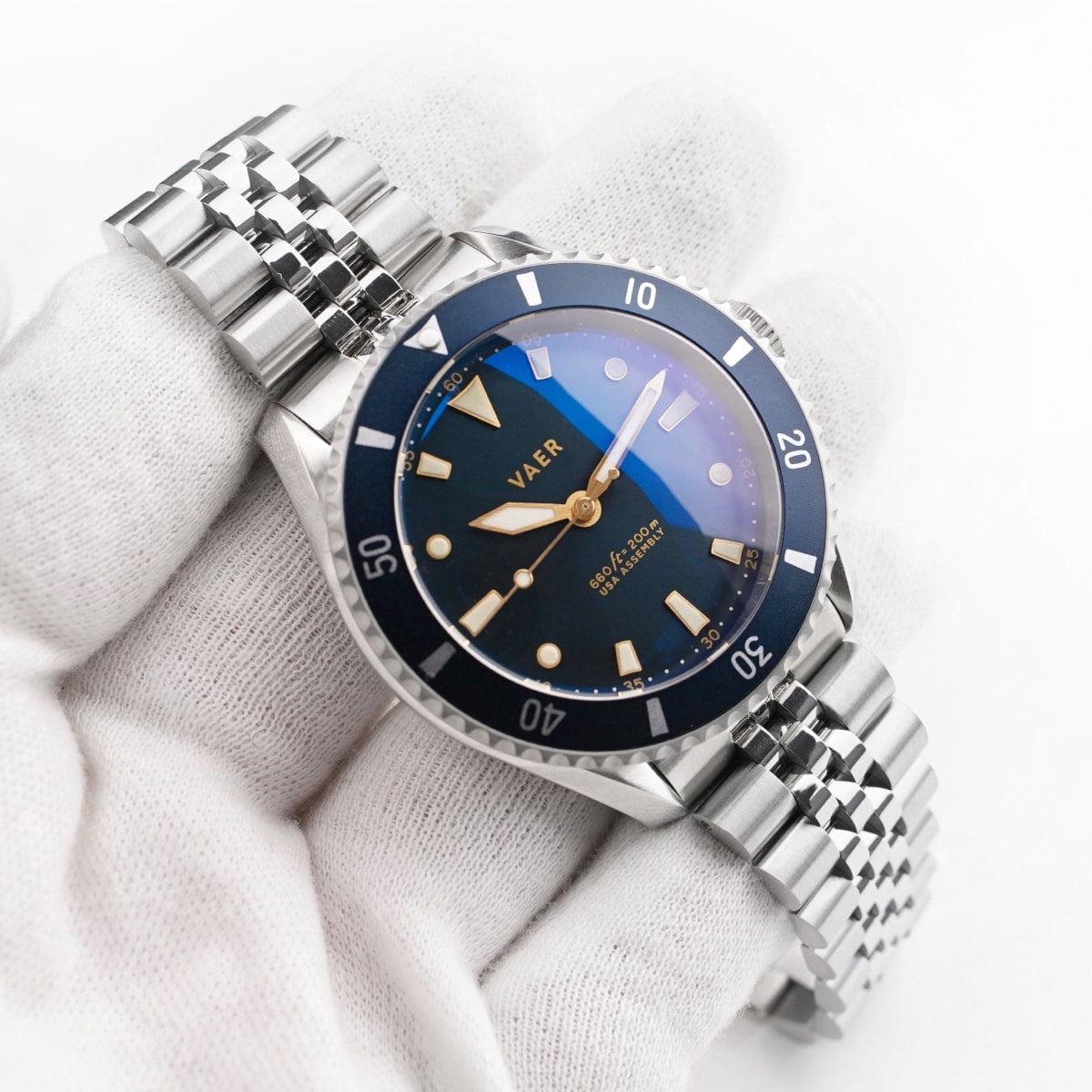 VAER D5 Watch - Meridian Navy - USA Auto 39mm