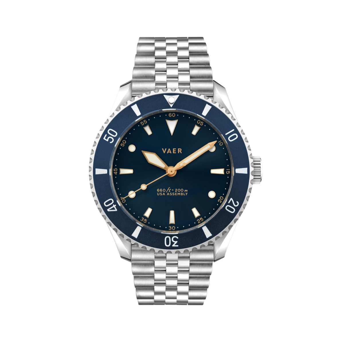 VAER D5 Watch - Meridian Navy - USA Auto 39mm