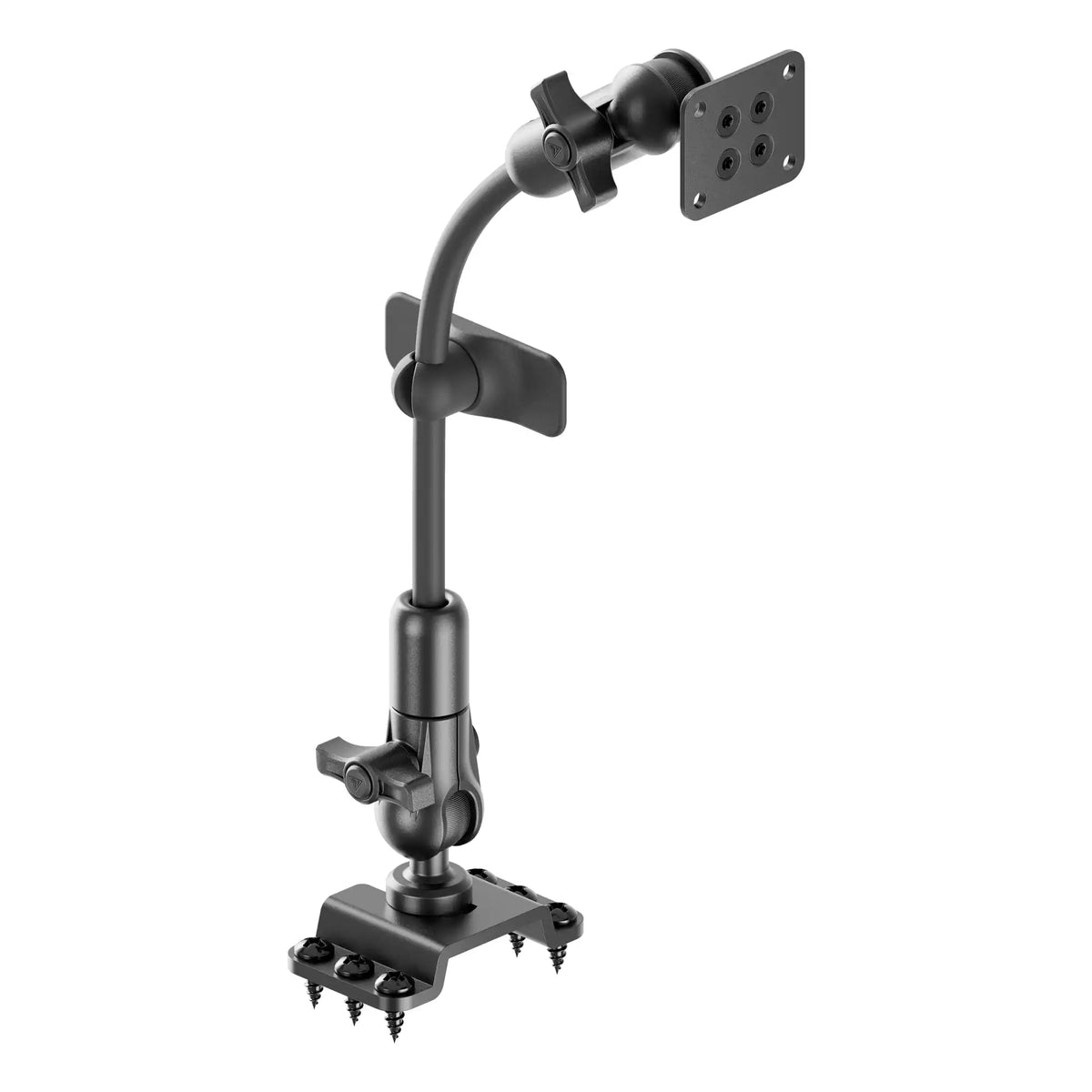 Tackform drill base AMPS mount with rigid flex arm, universal fit