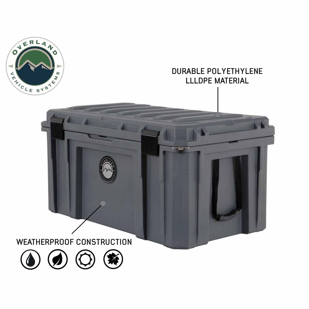 Overland Vehicle Systems D.B.S. 169 quart dry box with wheels - view 4