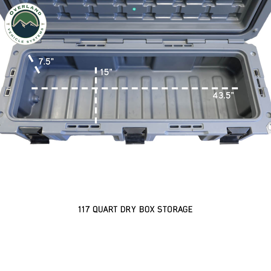Overland Vehicle Systems D.B.S. 117 quart dark grey dry box - view 3