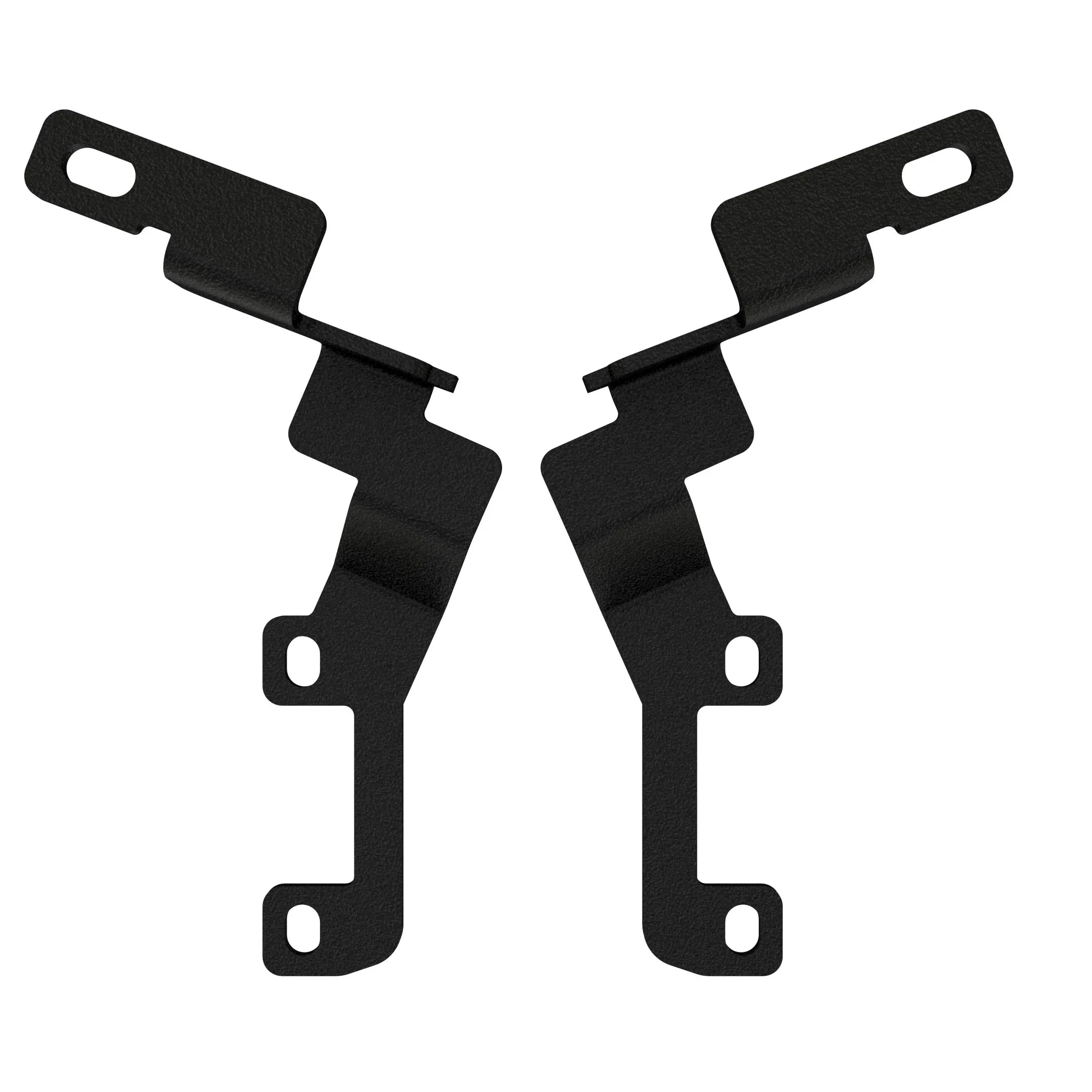 Black steel mounting brackets for Toyota Tacoma or 4Runner overlanding accessories