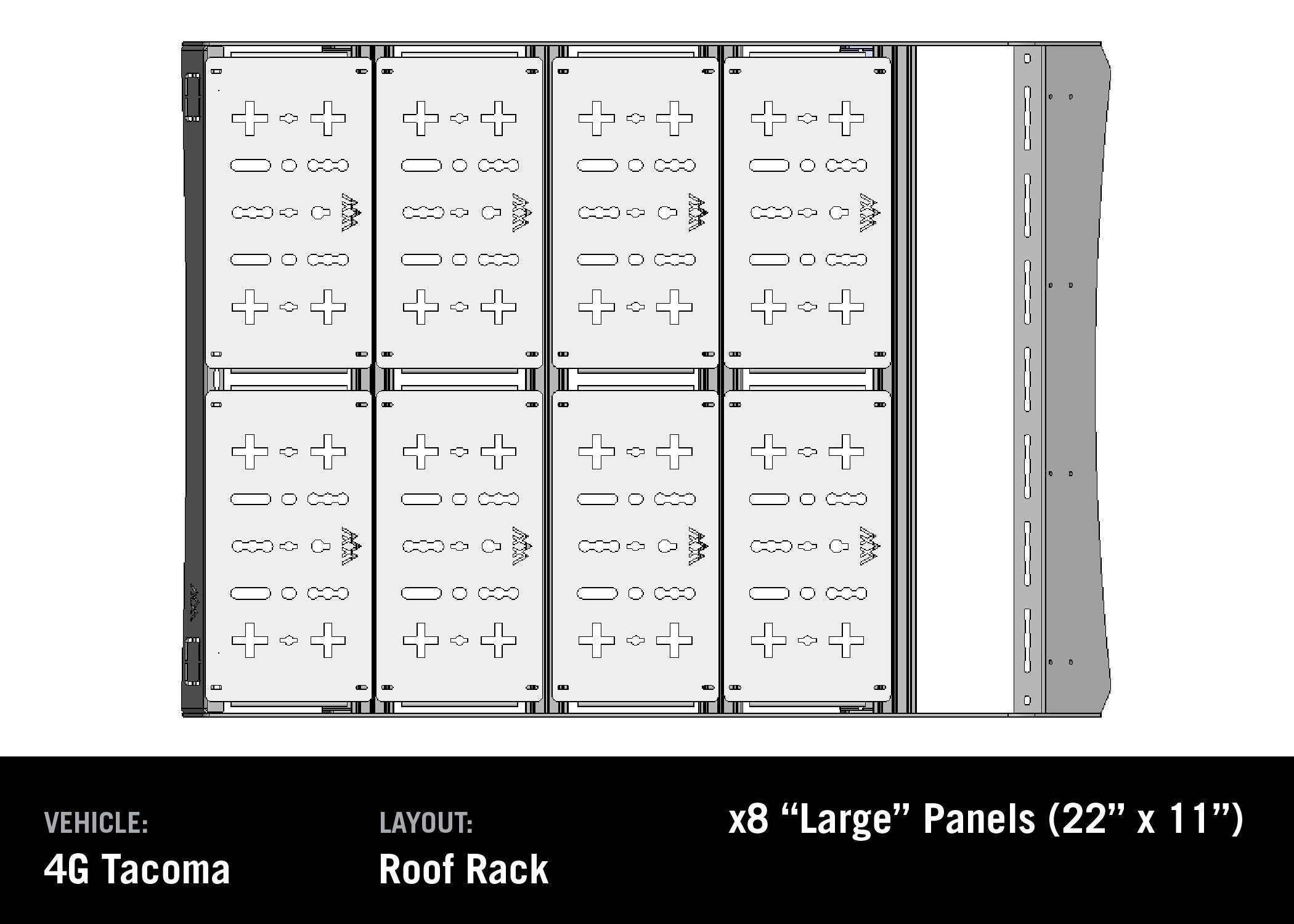 Backwoods DRIFTR Roof Rack Deck Accessory Panels