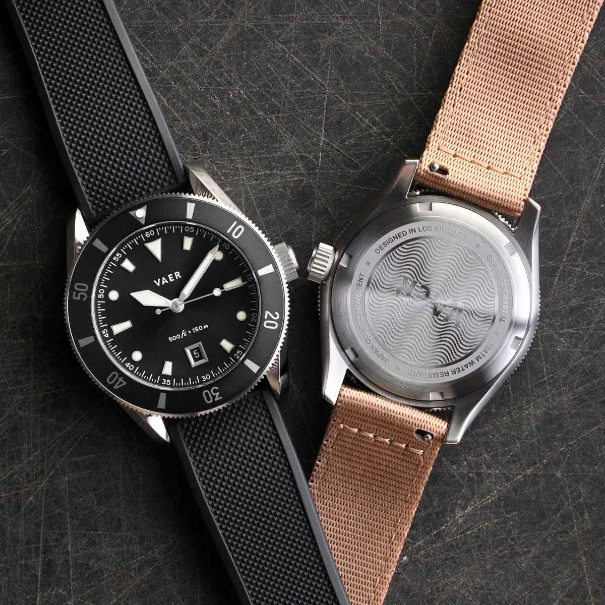 VAER DS2 Meridian Black Watch - Quartz 39mm