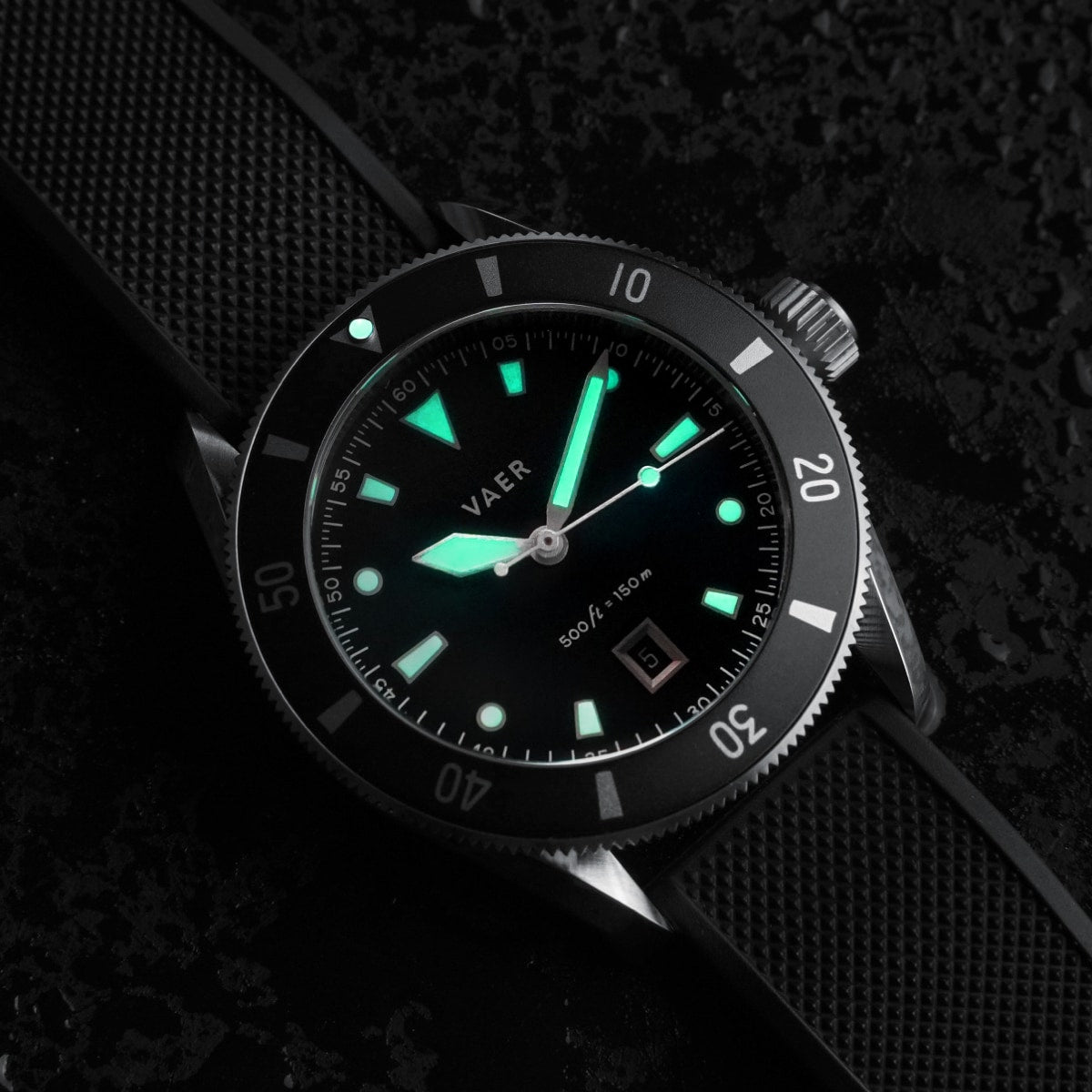 VAER DS2 Meridian Black Watch - Quartz 39mm