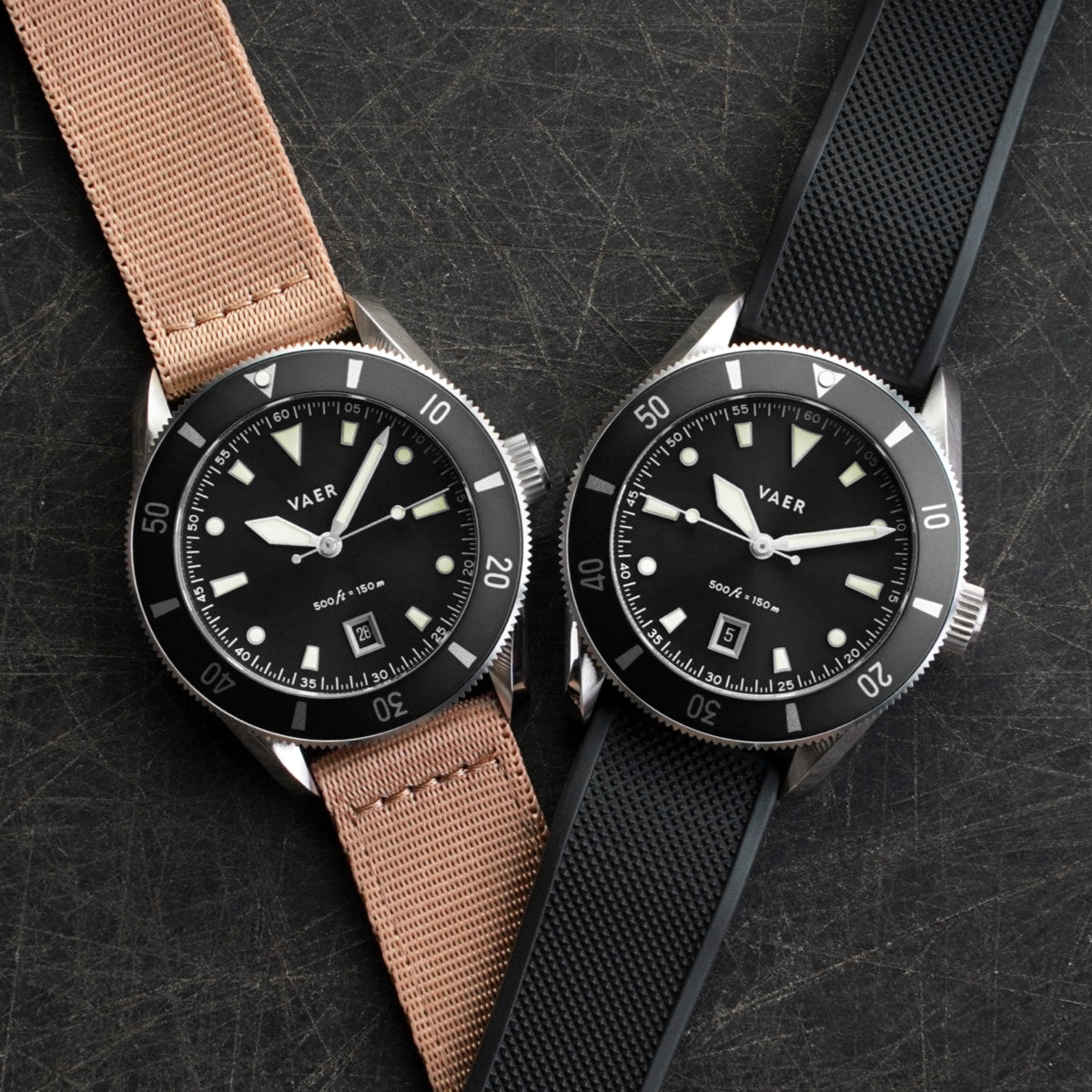 VAER DS2 Meridian Black Watch - Quartz 39mm
