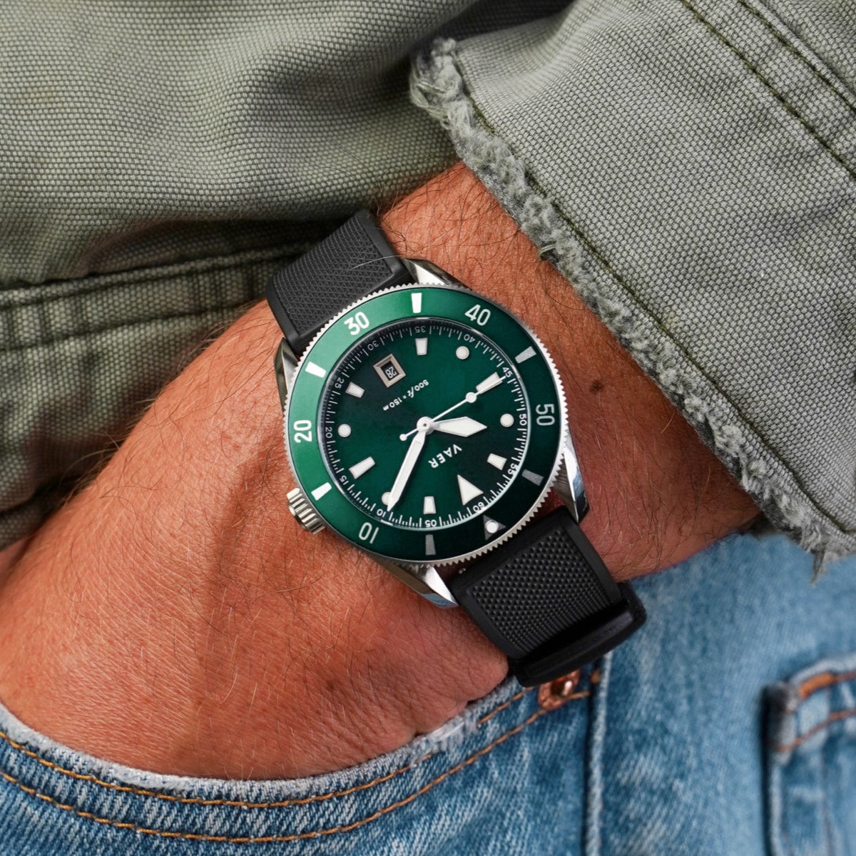 VAER DS2 Watch - Meridian Green - Quartz 39mm