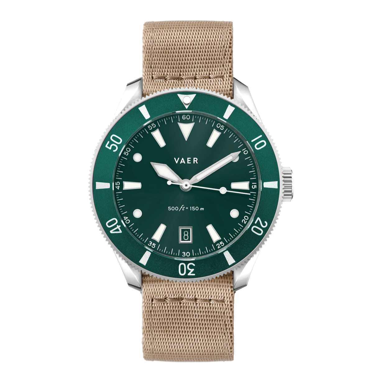 VAER DS2 Meridian Green Mens Watch - Quartz 42mm