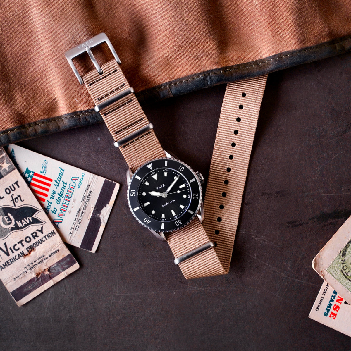 VAER DS4 Meridian Black Watch - Solar 38mm