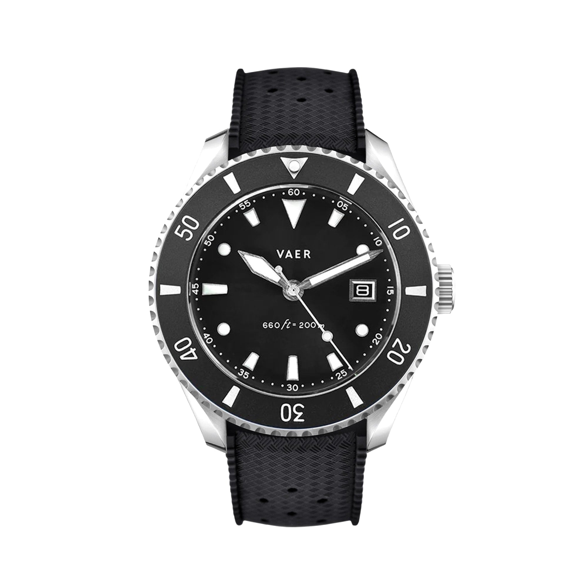 VAER DS4 Meridian Dive Watch - Black - Solar 42mm